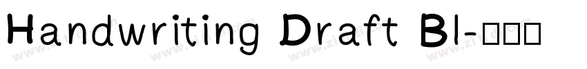 Handwriting Draft Bl字体转换